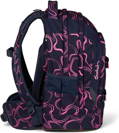 satch Pack Pencil Slider Edition Schulrucksack Set 3tlg. mit Sporttasche Pink Supreme, Pink Supreme