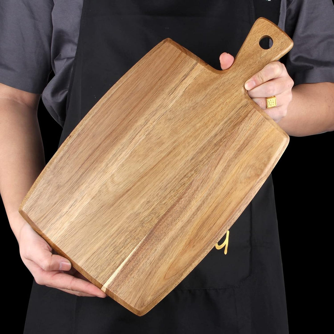 Schneidebrett aus Akazienholz Holzbrett Cheese Charcuterie Boards 43 x 25 cm Küche Schneidbrett Holz