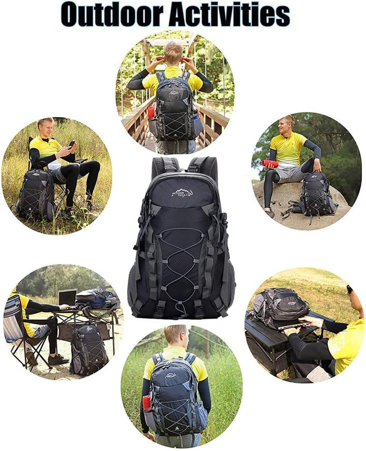 Meisohua Herren Wanderrucksack Wasserdichter Rucksack Trekkingrucksack Leicht, Erwachsene Wanderruck