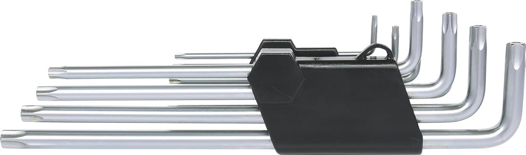 KS Tools 151.2470 Fünfstern-Winkelschlüssel-Satz, Bohrung, lang, 9-tlg.