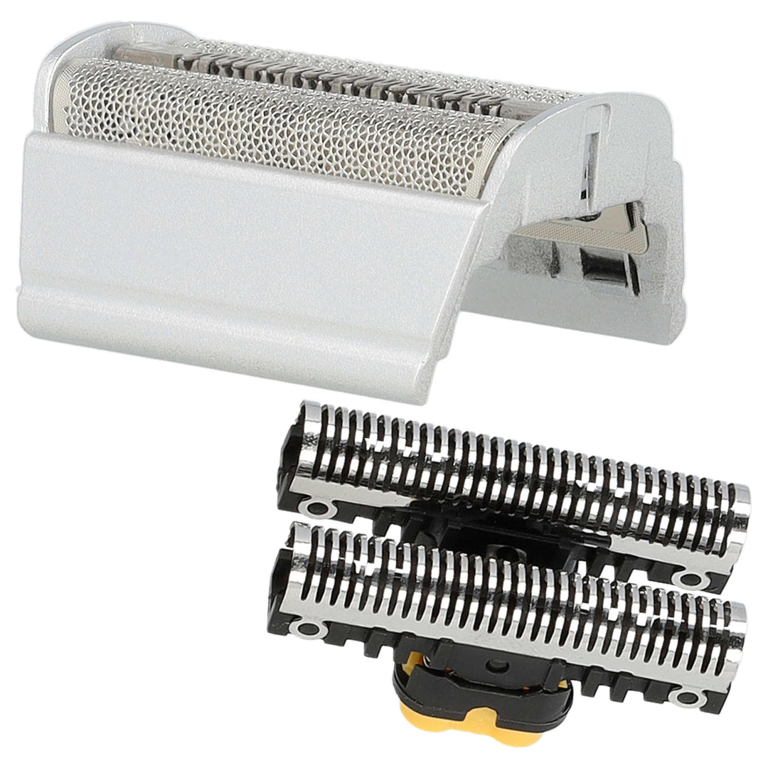 vhbw 1x Klingenblock, 1x Doppelscherfolie mit Rahmen kompatibel mit Braun Flex XP/XP II 5724, 5726 R