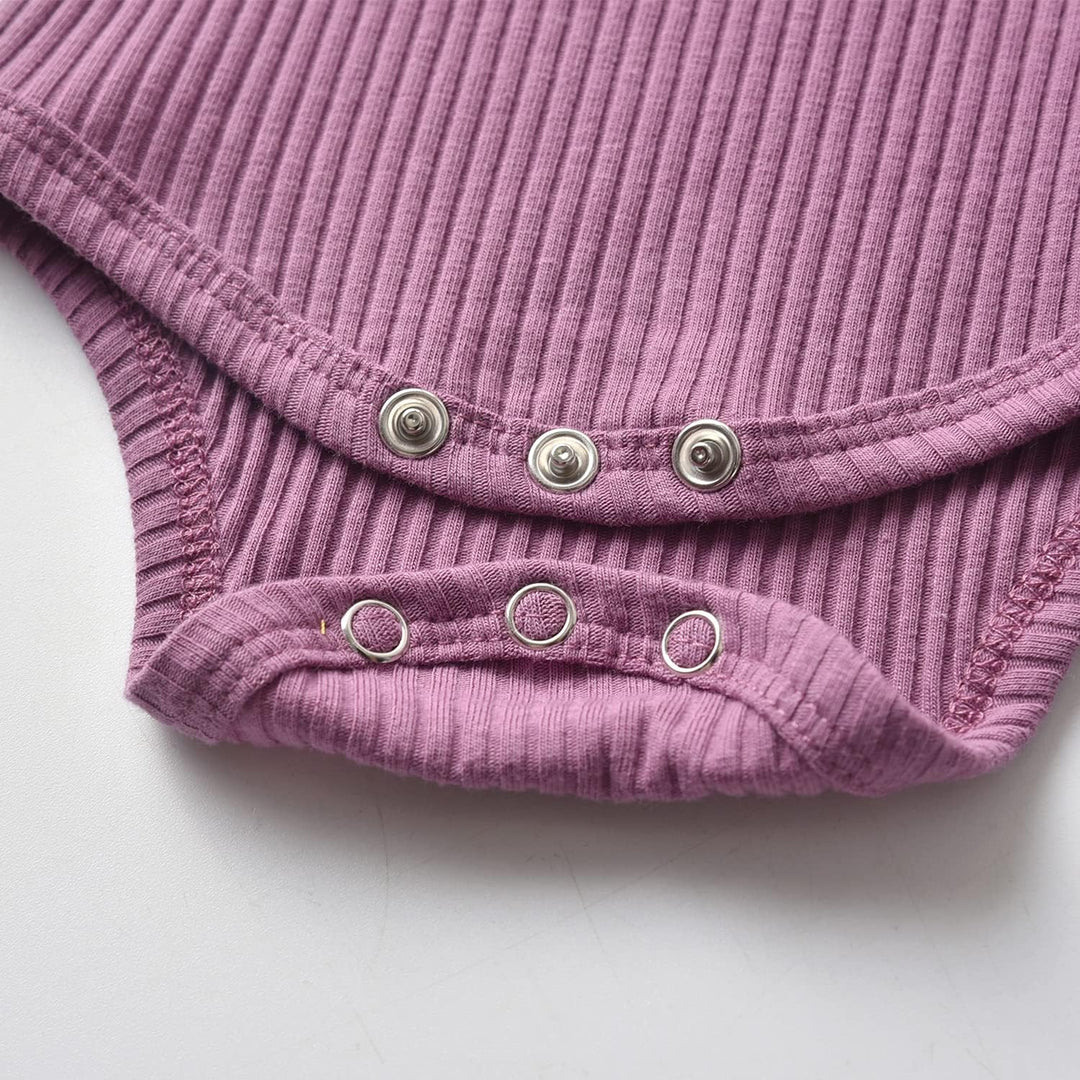 Tinykeke Neugeborenes Baby Mädchen Kleidung Sets Kleinkind Langarm Strampler Rüschen Tops & Blumen B