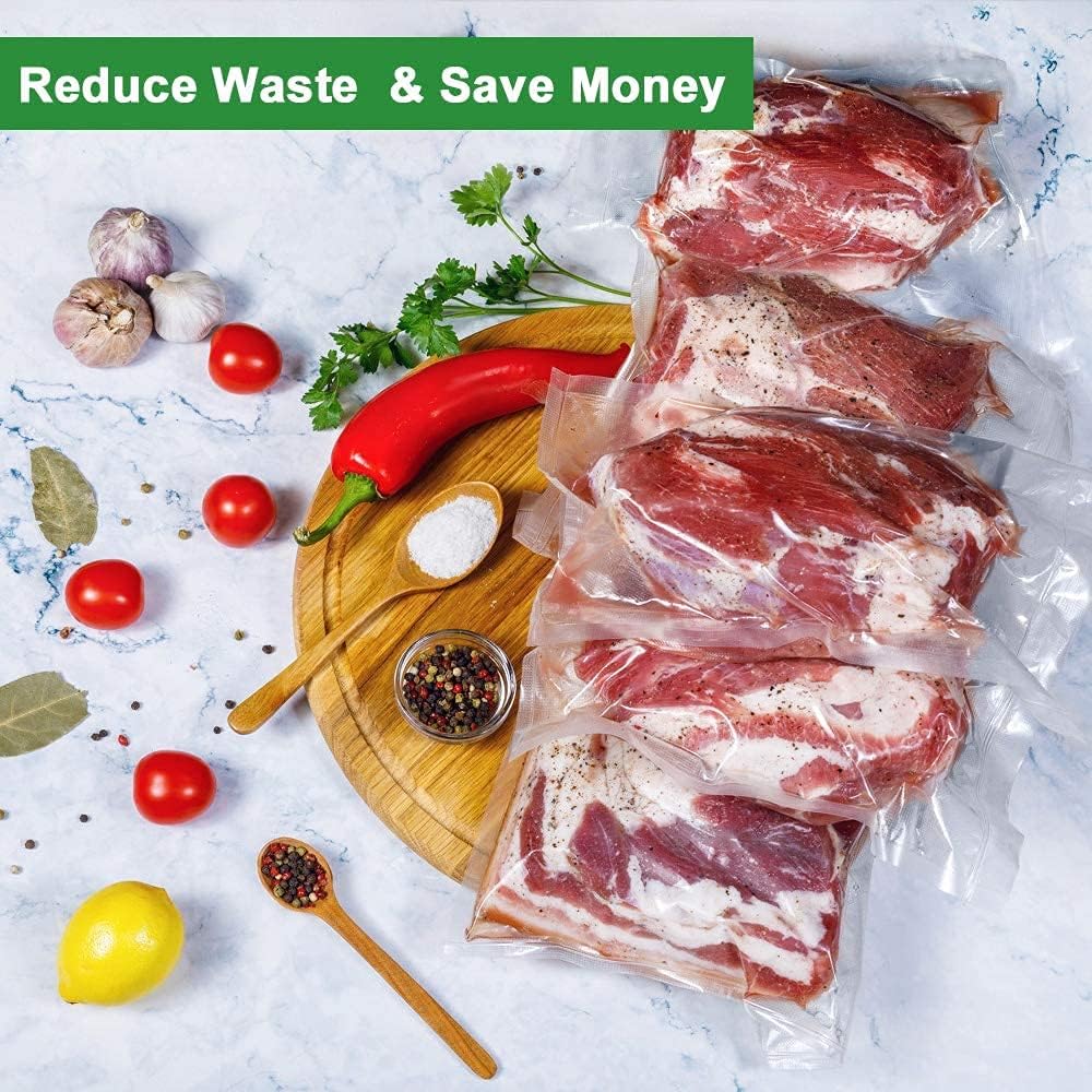 Accenter Vakuumierbeutel 20x30cm/100 Beutel 210 Microns Profi Vakuumierfolie für Vakuumierer & Leben