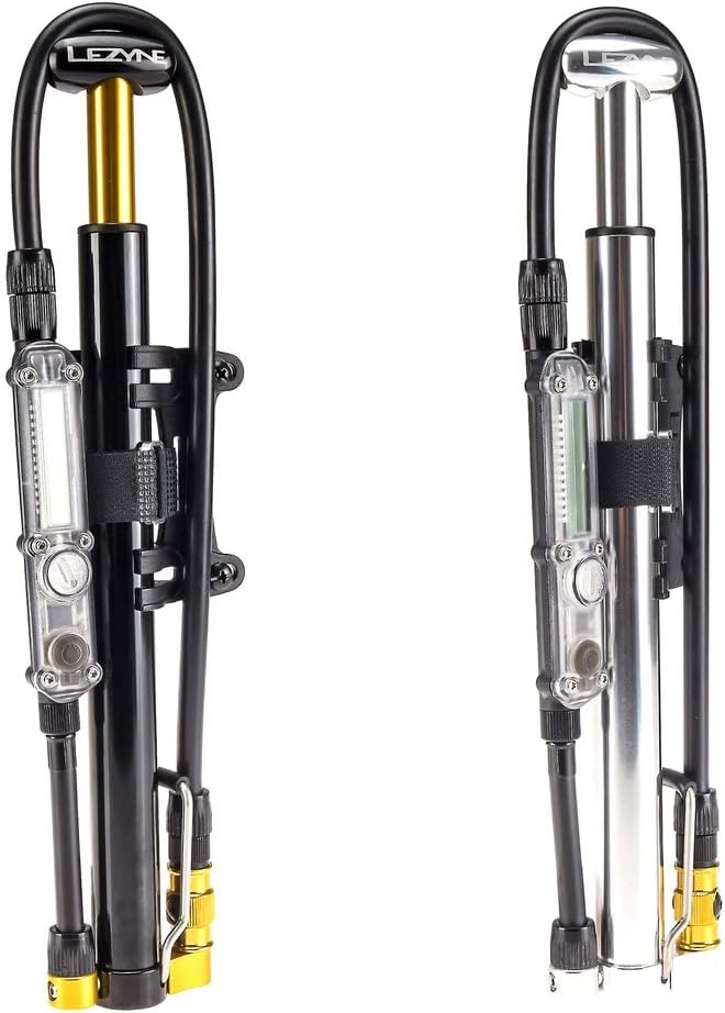 Lezyne Kompakt-Standpumpe Micro Floor Drive DIGITAL HPG Schwarz, Schwarz