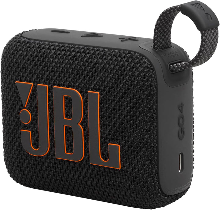 JBL Go 4 in Black - Portable Bluetooth Speaker Box Pro Sound, Deep Bass and Playtime Boost Function