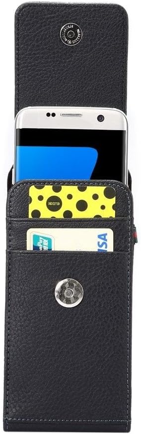 Magnetic Leather Card Holder Case Belt Clip Rotary 360 for Sony Xperia XZ1-COMPACT - Black