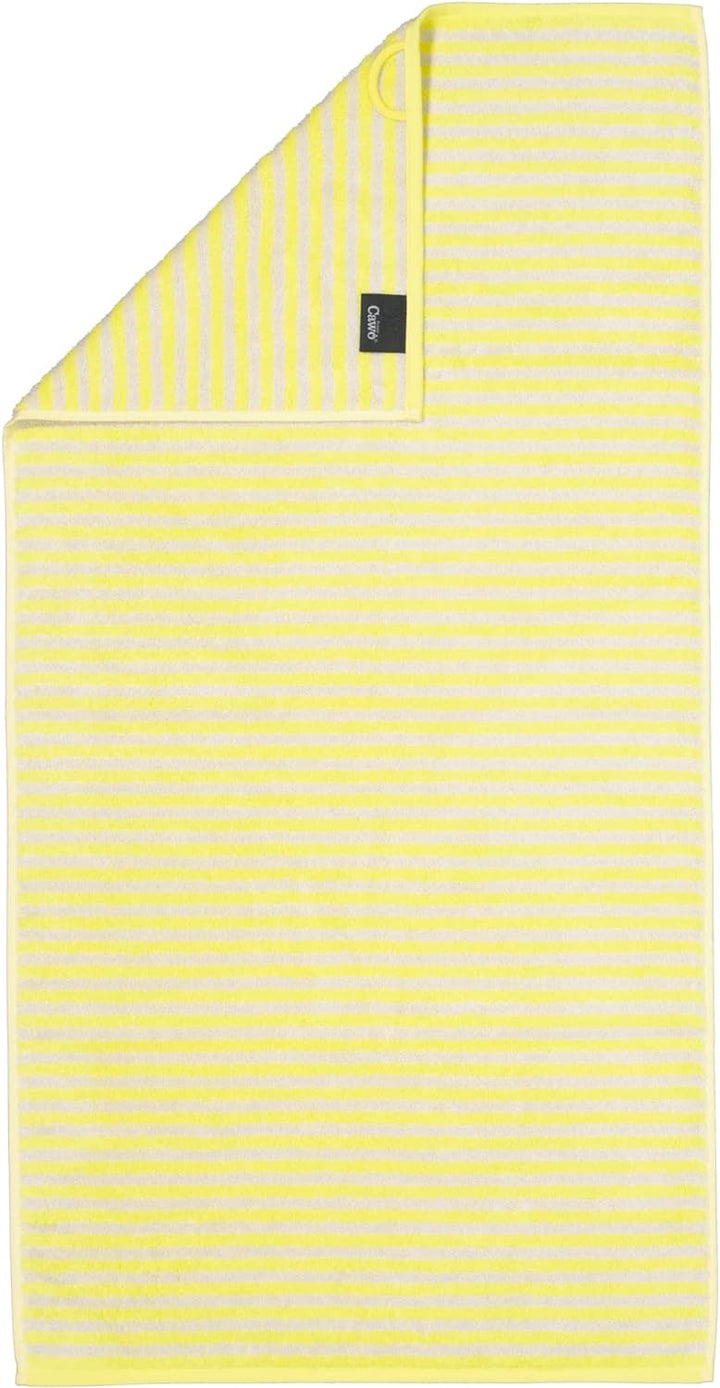 CAWÖ Home Handtücher Campus Ringel 955 Lemon - 57 Duschtuch 70x140 cm, Duschtuch 70x140 cm