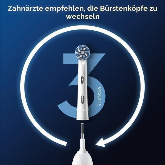 Oral-B Pro Sensitive Clean Aufsteckbürsten für elektrische Zahnbürste, 6 Stück Weiss 1 stück (6er Pa
