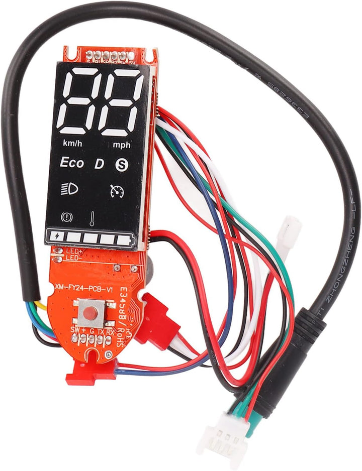 Vikye Elektroroller-Armaturenbrett, Wasserdichter Metall-Elektroroller-Ersatz-Platine für Fahrten Im