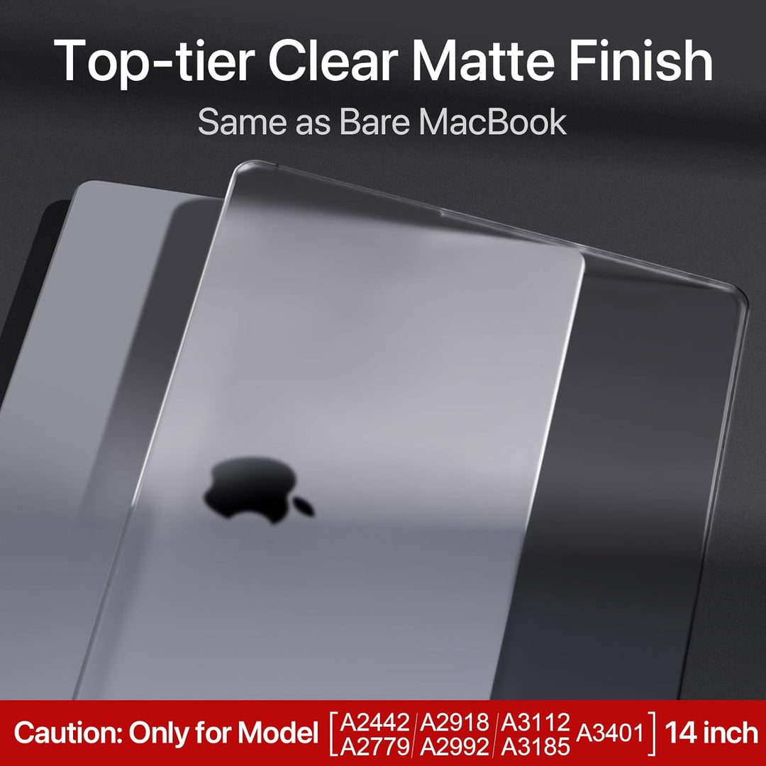 Soonjet Hülle für MacBook Pro 14 Zoll Hülle (2024-2021) M4-M1 Pro/Max [Genau Wie Original-MacBook] A