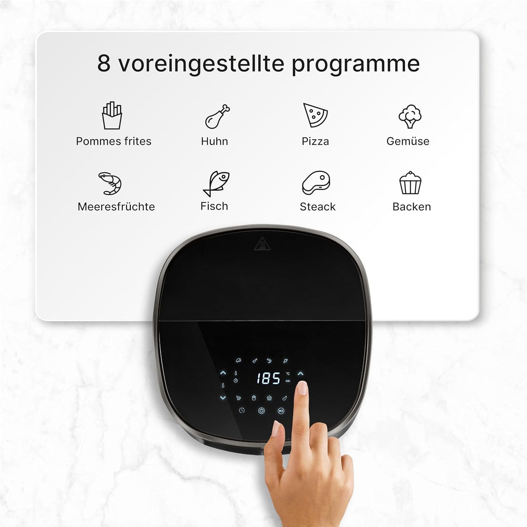 Ufesa Sparrow Friteuse, Heissluftfritteuse, 6 L, 8 Programme, 1700 W, Digital, Timer, Temperatur 80º