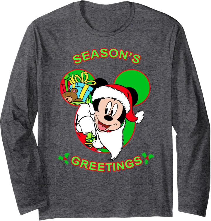Disney Mickey And Friends Weihnachten Season's Greetings Langarmshirt