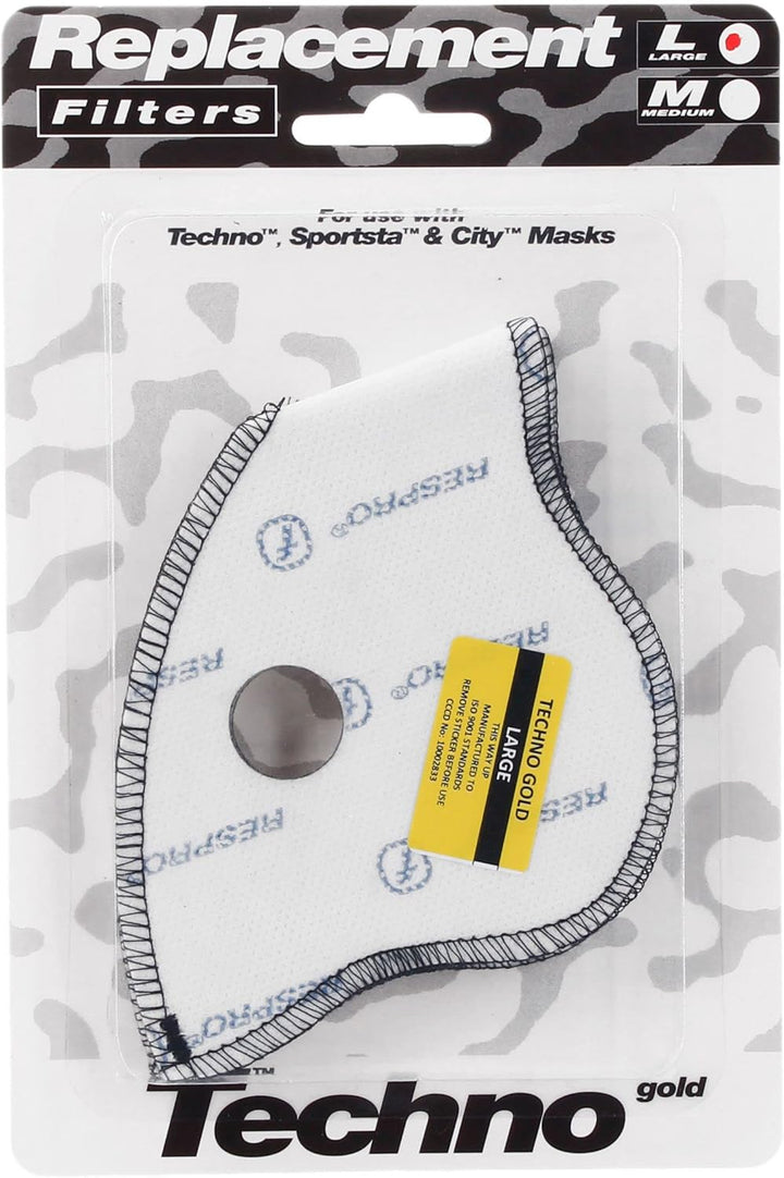 Respro Ersatzfilter für Techno, Sportsta & City Masks Grösse XL X-Large, X-Large