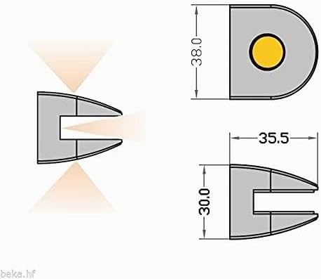 kalb Material für Möbel LED Glasregal Wandpaneel Hängeregal Wandboard Wandregal Regal beleuchtet, Au