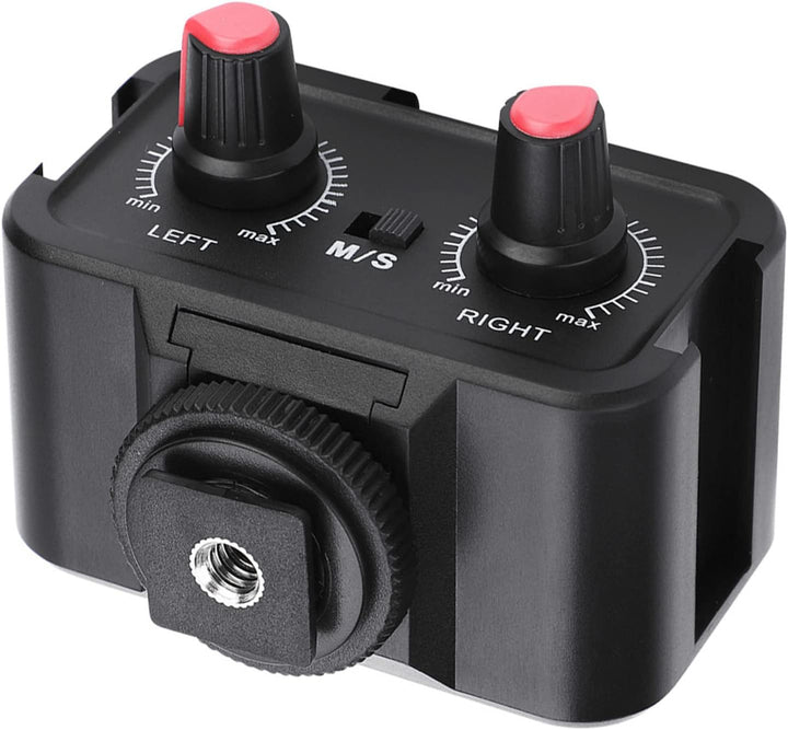Kamera-Mikrofon-Audio-Mixer, WS-V2 2 Kanal Universal Microfon DSLR-Kameras Audio Mixer Adapter Audio