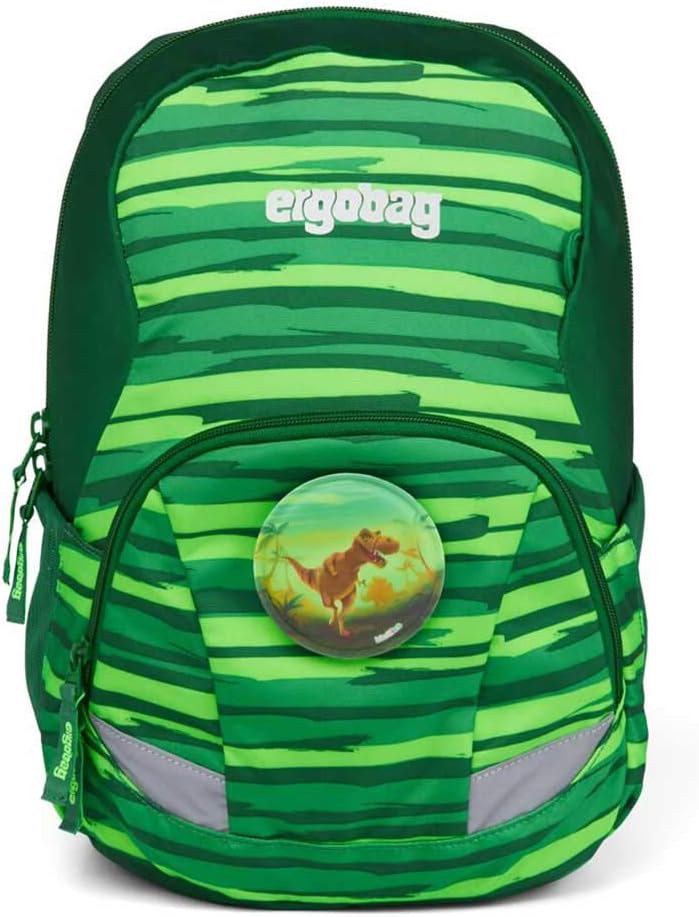 ergobag Ease Large Freizeitrucksack, Kindergartenrucksack, 10 Liter, 370 g L Bärtram - Grün, L Bärtr