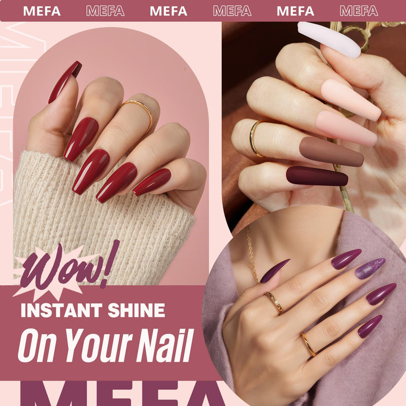 MEFA Shellac Set Starterset mit Lampe 6W,12 Farben UV Nagellack Set Gelnägel Starterset Nude Lila Ro
