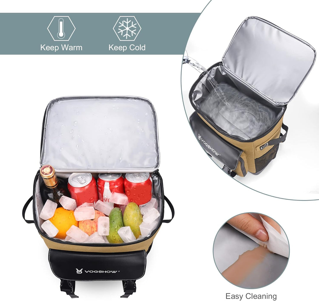 Kühltasche Kühlbox Gross Rucksack Wasserdicht kühlrucksack 30L Picknickrucksack 4 Personen Auslaufsi