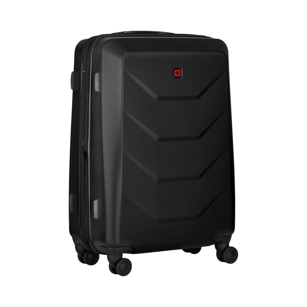 WENGER Prymo Medium Hartschalenkoffer mit 4 Rollen, Trolley, Mittelgross, 59 (67) l, Sicherheitsschl