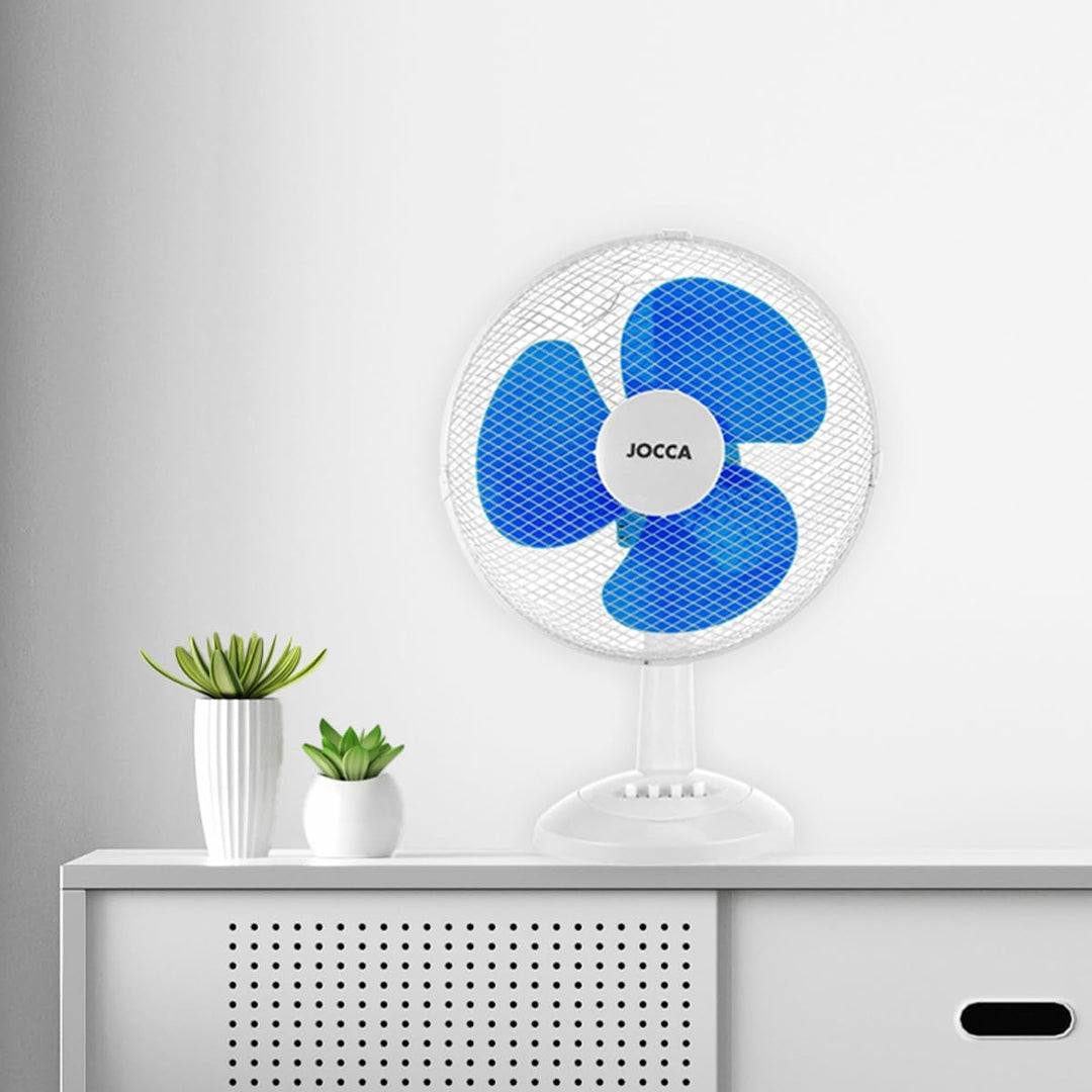 Jocca - Tischventilator 30 cm Durchmesser/Leistung 45 W / 3 Geschwindigkeiten / 3 Flügel/Oszillation