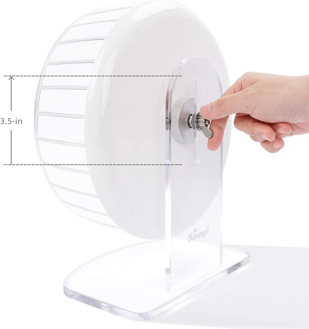 Niteangel Super-leise Hamsterräder - Leise Spinner-Hamsterräder mit verstellbarem Ständer für Zwergh