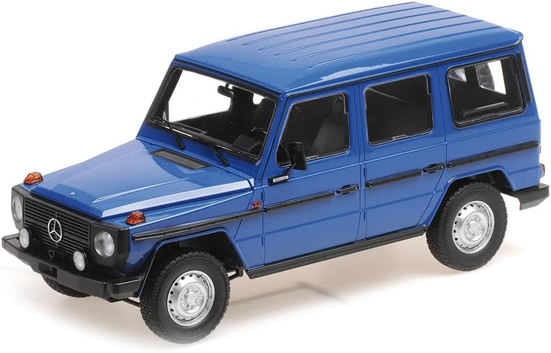 Minichamps 155038100 1:18 1980 Mercedes G-Model Long (W460) -Dark Blue Collectible Miniature Car