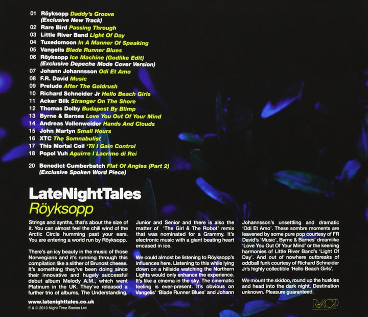 Late Night Tales, Audio-CD