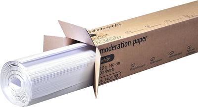 Legamaster 7-240300 Moderationspapier, 80 g/m², 100 Bögen, 116 x 140 cm, weiss, weiss