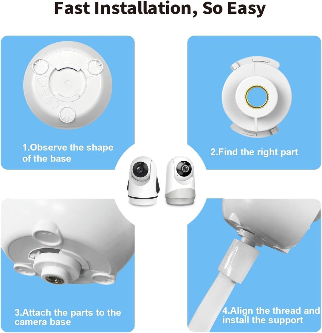 Babyphone Halterung für HelloBaby HB65/HB6339/HB66/HB6550/HB248/HB6550 Pro/HB6558/HB40, Flexible Bab