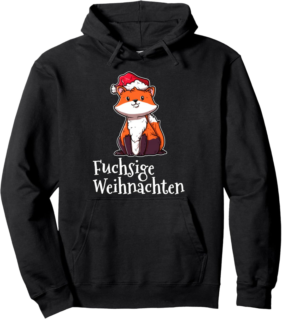 Fuchsige Weihnachten Outfit Nikolaus Mütze Fuchs Pullover Hoodie