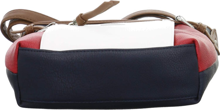 TOM TAILOR bags Juna Damen Umhängetasche Crossbody Bag Klein 26 x 7,5 x 24 Mixed Maritim, 26 x 7,5 x