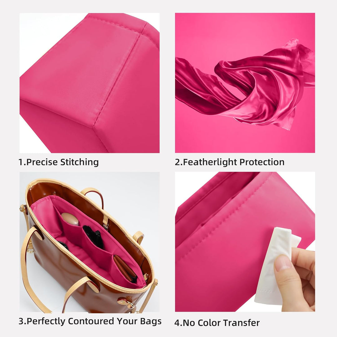 DGAZ Handtasche Taschenorganizer für Neverfull PM/MM/GM Taschen, Seide Handtaschenorganisator Damen,