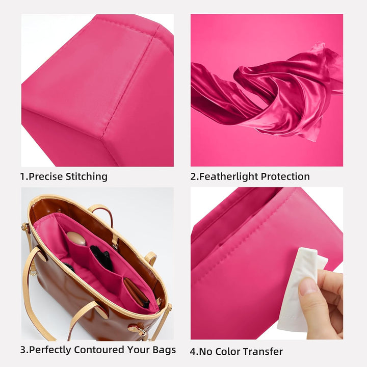 DGAZ Handtasche Taschenorganizer für Neverfull PM/MM/GM Taschen, Seide Handtaschenorganisator Damen,