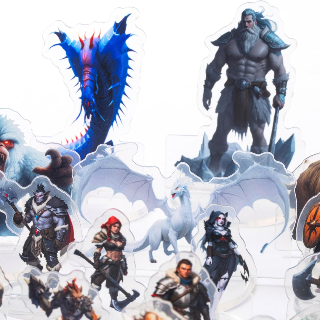 DND Miniatures Bulk Arktisches Thema Dungeons and Dragons Starter Set 2D Figuren D&D 5E Terrain Mini