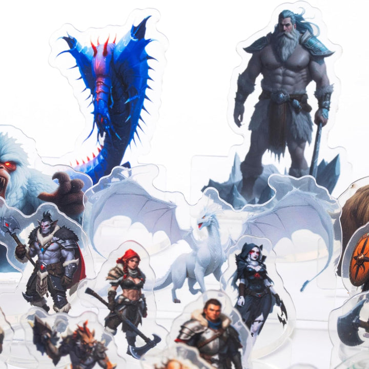 DND Miniatures Bulk Arktisches Thema Dungeons and Dragons Starter Set 2D Figuren D&D 5E Terrain Mini