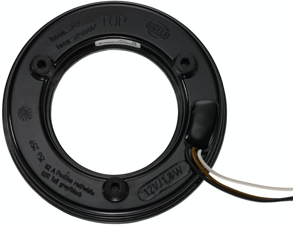 HELLA - Heckleuchte - LED - 12V - Anbau/Einbau - Lichtscheibenfarbe: glasklar - LED-Lichtfarbe: rot