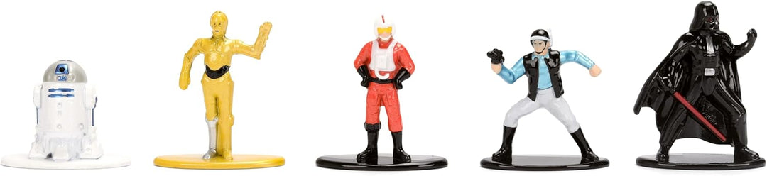 Jada - Star Wars Nanofigs 12er Pack - Set 12 Mini-Figuren aus Metall Die-Cast zum Sammeln, Modell 93
