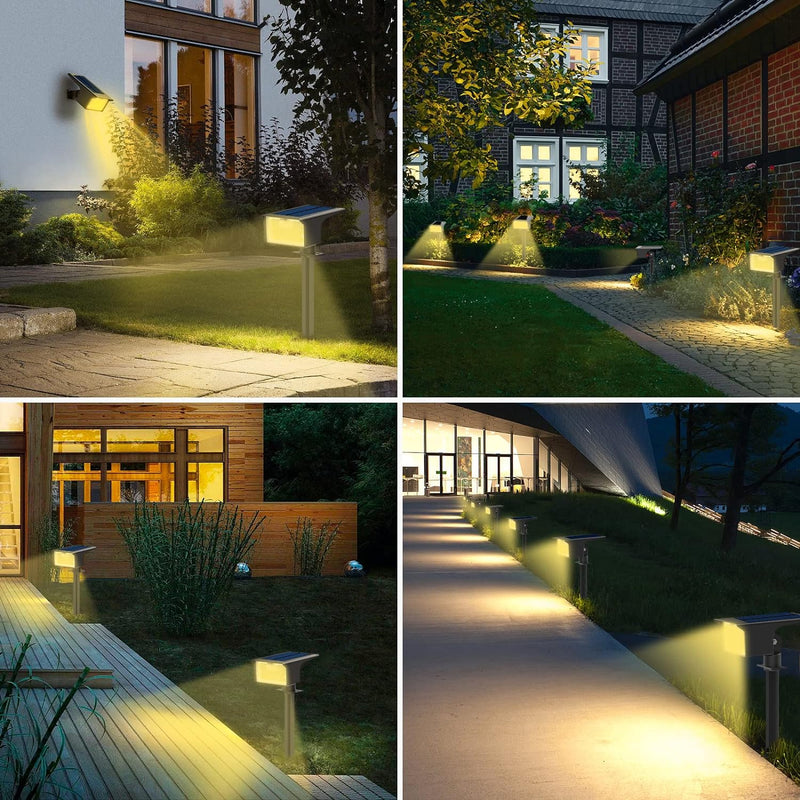 nipify Solarlampen für Aussen mit Bewegungsmelder [3 Stück/62 LED] Solarstrahler für Aussen Garten,