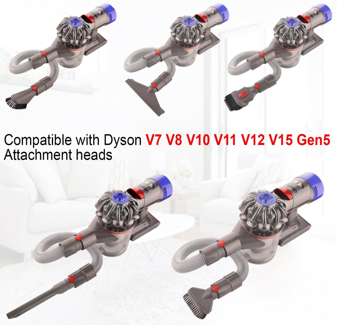 Staubsauger Zubehör Set Bürste Tool Düse Set mit Verlängerungs-Schlauch Ersatzteile für Dyson V7 V8