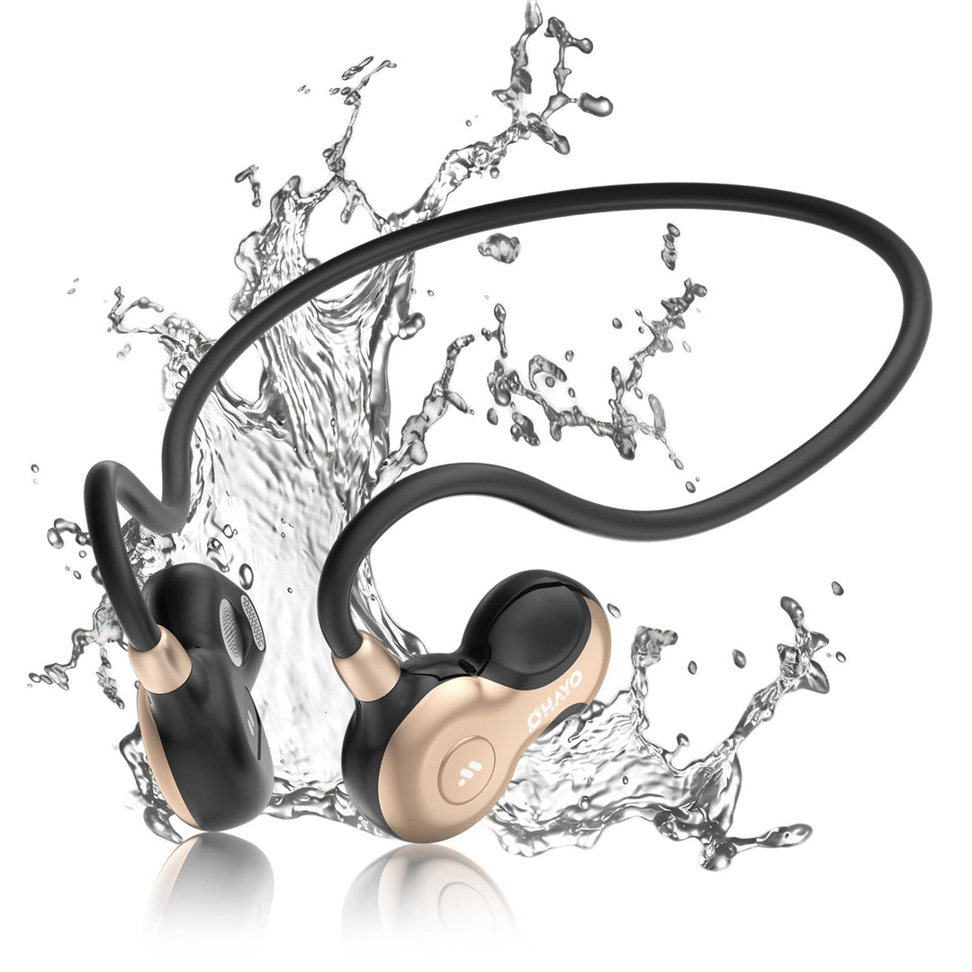OHAYO Open Ear Kopfhörer Bluetooth, Kopfhörer Joggen, Bluetooth 6.0, Wasserdicht nach IPX7, 10h Lauf