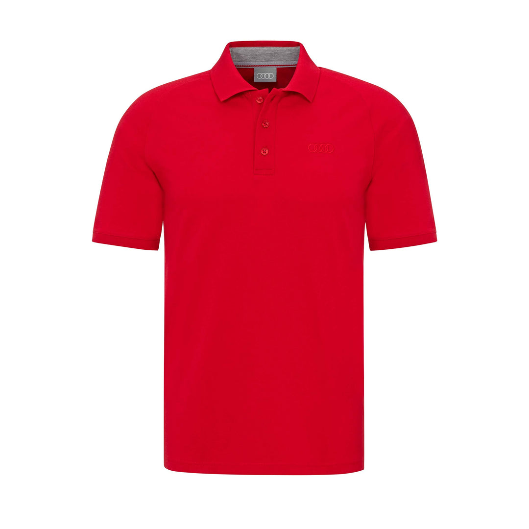Audi Poloshirt Herren (S) S Rot, S Rot