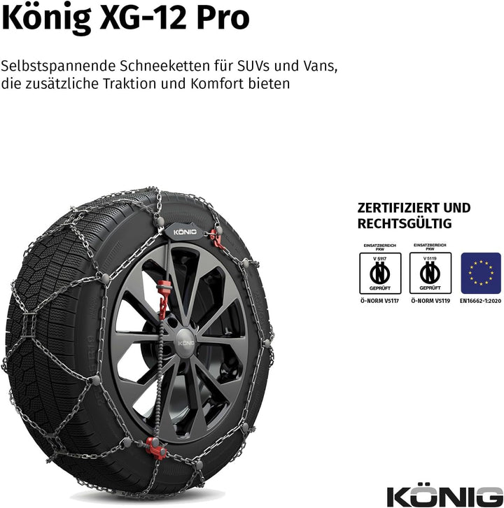 KÖNIG XG-12 Pro 235 - Schneeketten, XG-12 PRO 235
