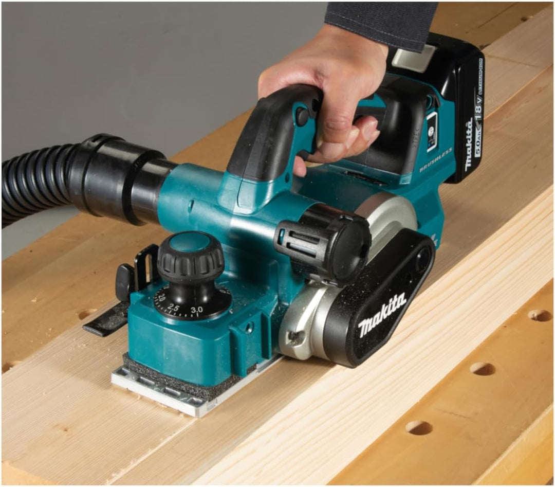 Makita DKP181Z Akku-Hobel 82 mm 18 V (ohne Akku, ohne Ladegerät), Akku-Hobel