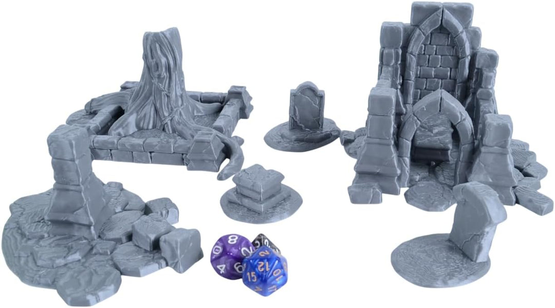 Friedhofsruinen Bausatz für Frostgrave, Mordheim & Tabletop-Gelände
