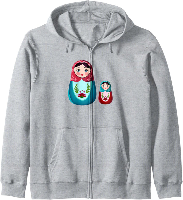Matrjoschka eine russische Puppe Matroschka Kapuzenjacke