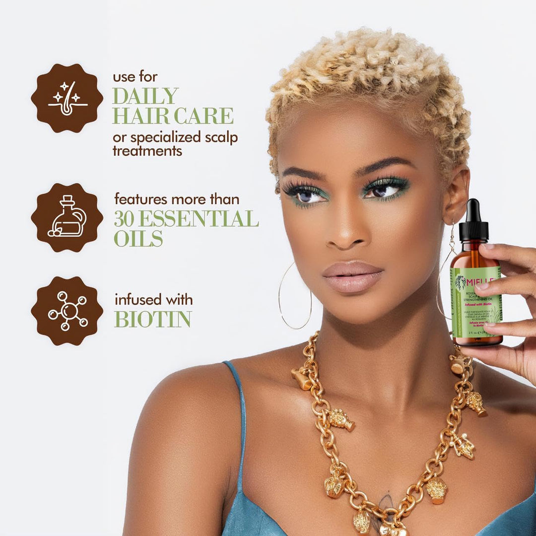 Mielle Organics Mielle Rosemary Mint Kopfhaut- und Haarstärkungsöl für gesundes Haarwachstum, 2 oz 5