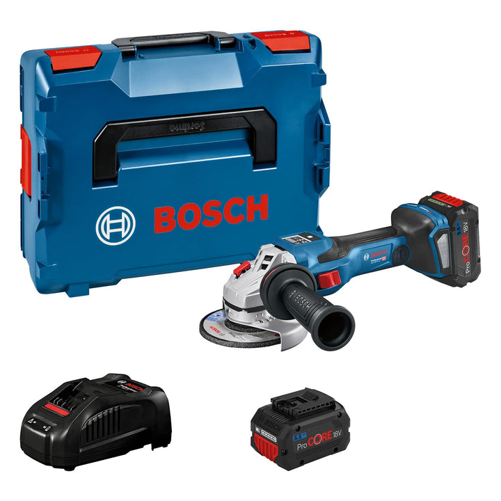 Bosch Professional BITURBO Akku-Winkelschleifer GWS 18V-15 SC (Scheiben-Ø 125 mm, Connectivity-Modul