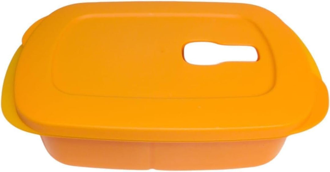 Tupperware Wow Pop Mikrowellen-Popcorn-Maker Popcorn Crystalwave Mikro-Fix Mikrowelle (1000ml orange
