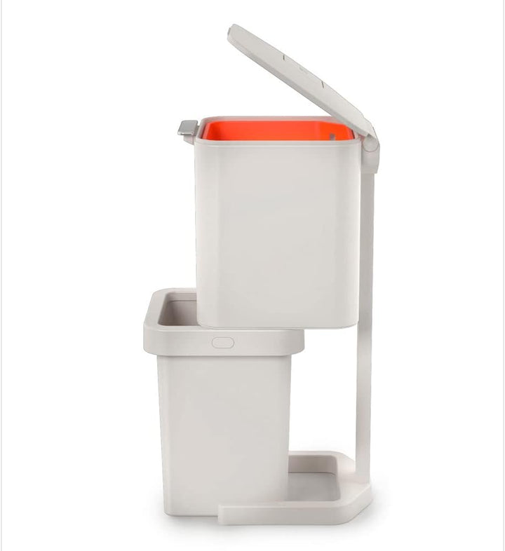 Joseph Joseph Totem Pop - Mülltrennungs und Recyclingeinheit 40 Liter - steinfarbig, 40 L