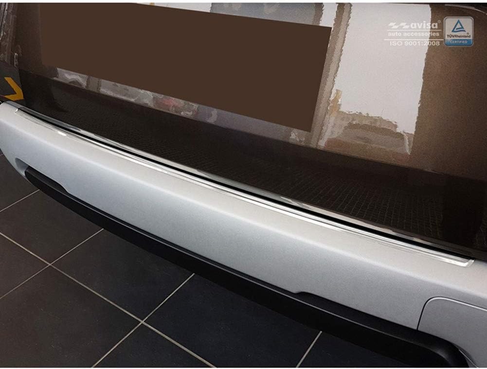 Avisa Edelstahl Heckstossstangenschutz kompatibel mit Dacia Duster II 2018-2021 & FL 2021- 'Ribs'